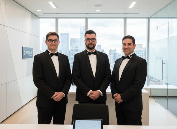 Willkommen aiquant team photo web